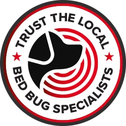 trust your local bed bug specialists badge